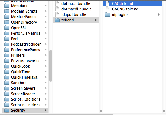 navigation structure to tokend image